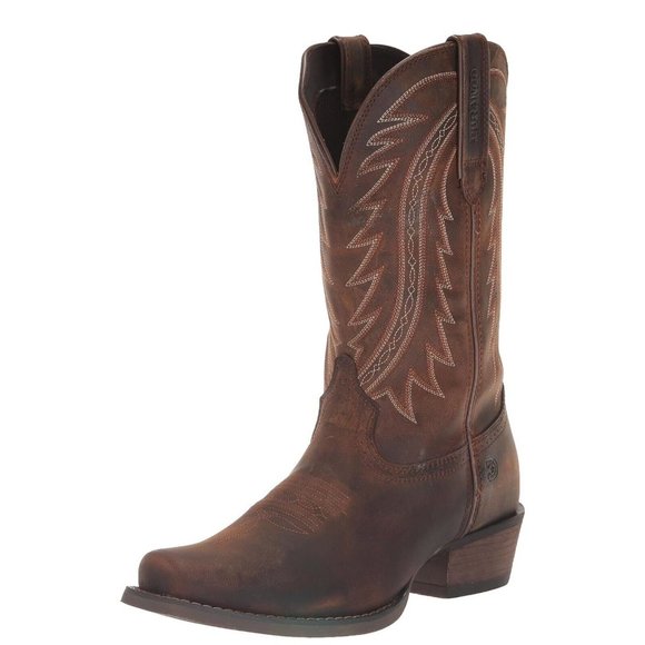 Durango Rebel Frontier Distressed Brown Square Toe Cowboy  Mens Brown Casual Boo main image 11